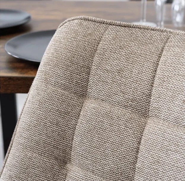 Vintino kreslo BERA Látka - bežová farba, nohy čierne - vintino.sk