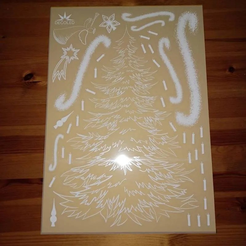 DECOLED Dekorativní polep do oken A3 strom