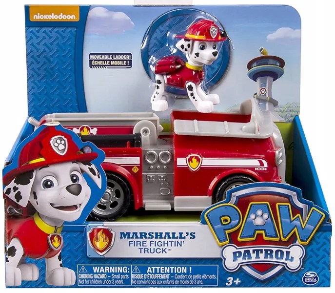 Spin Master PAW PATROL Marshall s hasičským autíčkom