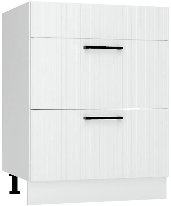 Skrinka do kuchyne  Kate d60pc s/2 zasl biely hrášok