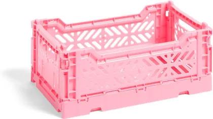 HAY Úložný box Crate S, light pink