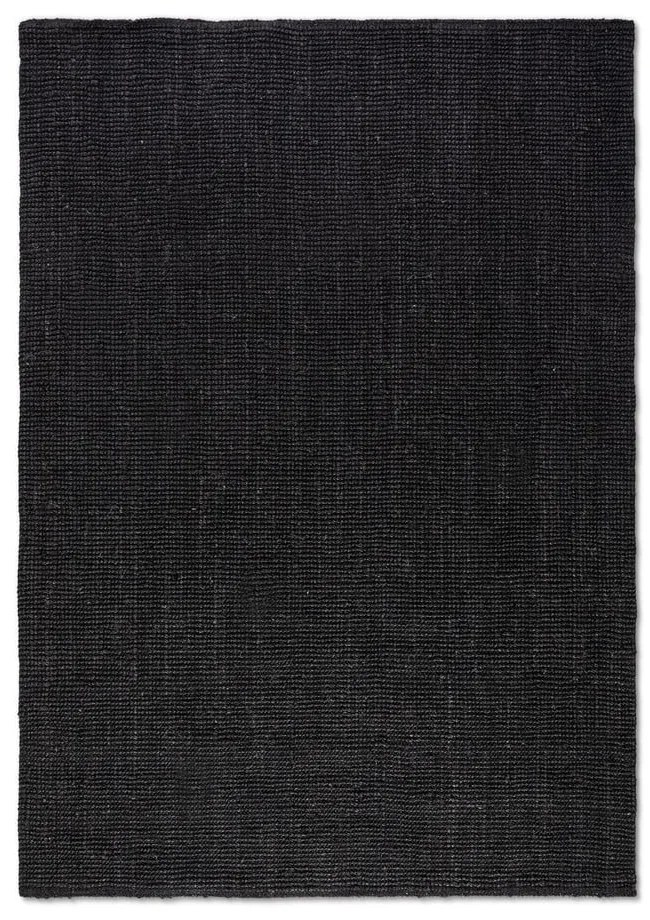 Čierny jutový koberec 80x150 cm Bouclé – Hanse Home