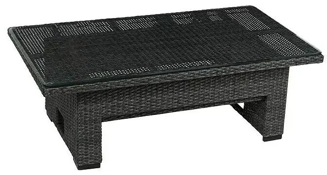 Sunfun Malaga Sada lounge nábytku XL, 4 ks, polyratan, kov, sklo, antracit