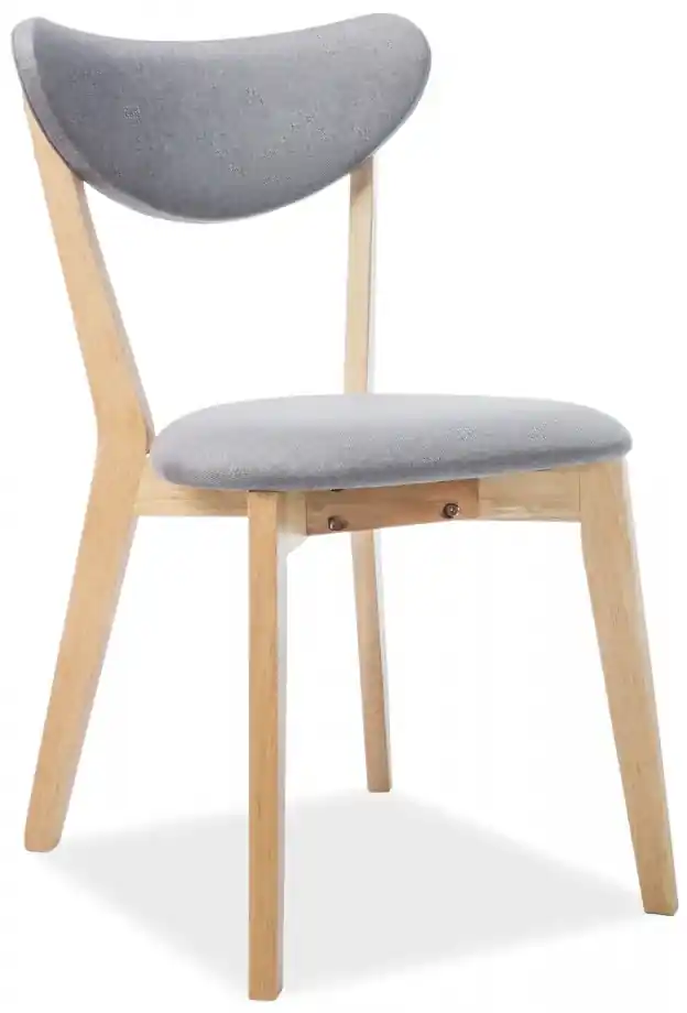 Jedálenská stolička Brando - sivá / dub | BIANO