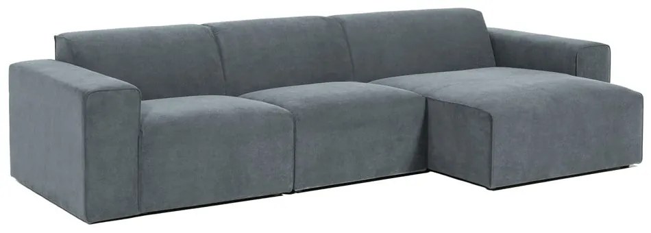 Sivá menčestrová rohová pohovka (pravý roh) Sting – Scandic