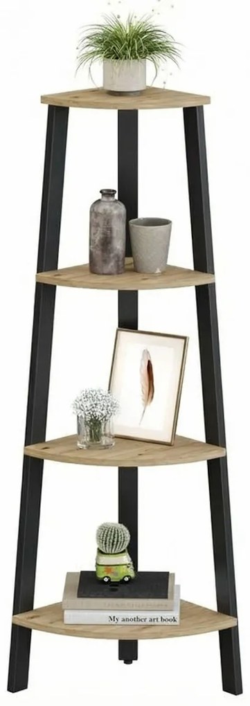 Rohová polica TAYLOR ARTISAN 4 police, 125x34cm