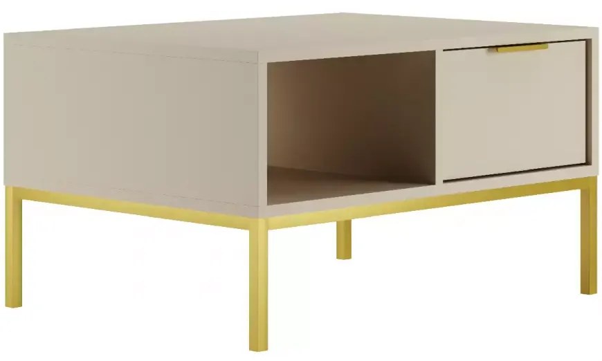 Konferenční stolek Austin 80 cm kašmír/zlatá