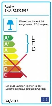 Stropné LED osvetlenie Alpha 80x29 cm, titánovo šedá