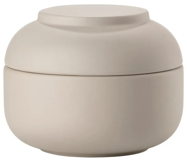 Béžový kameninový kúpeľňový organizér na vatové tampóny Sensu – Zone