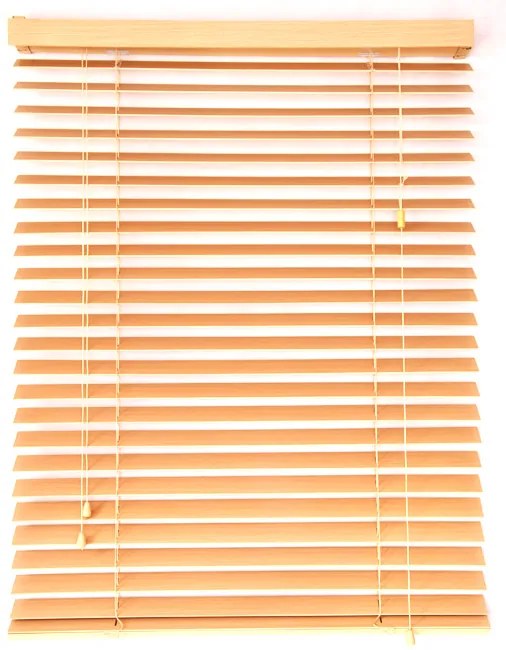 Okenné žalúzie - svetlohnedé Dĺžka žalúzií: 130 cm, Šírka žaluzie: 70 cm