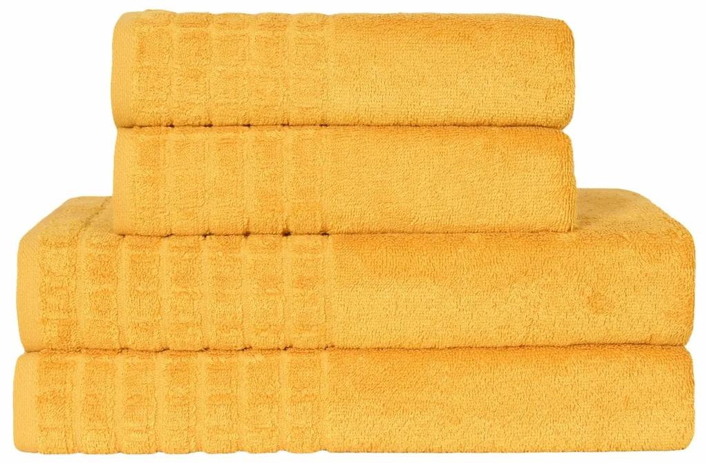 Modalový uterák alebo osuška, Modal, žltá 50 x 95 cm