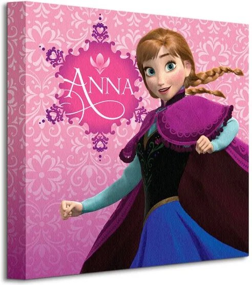 Obraz na plátne Disney Frozen Anna Pink 30x30cm WDC91228