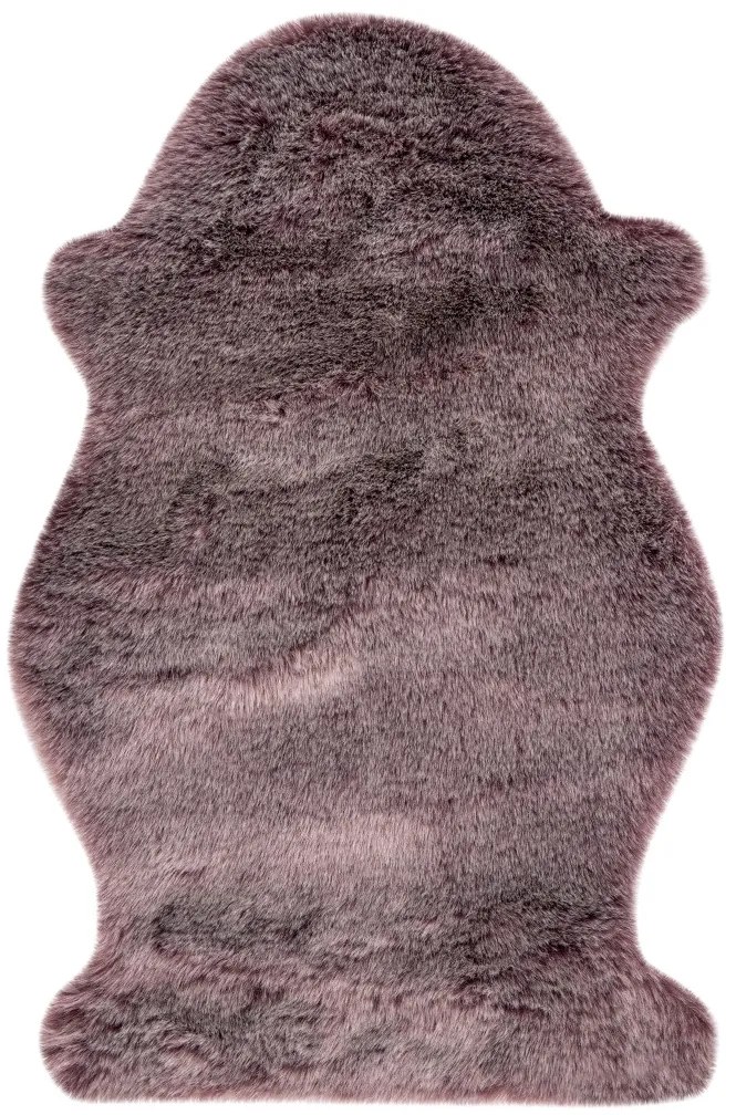 Obsession, Kusový koberec Samba 495 Mauve (tvar kožušiny), 55x85 tvar kožušiny, fialová, obývacia izba