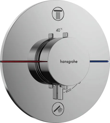 Hansgrohe ShowerSelect Comfort S sprchová a vaňová batéria bez podomietkového telesa chróm 15554000