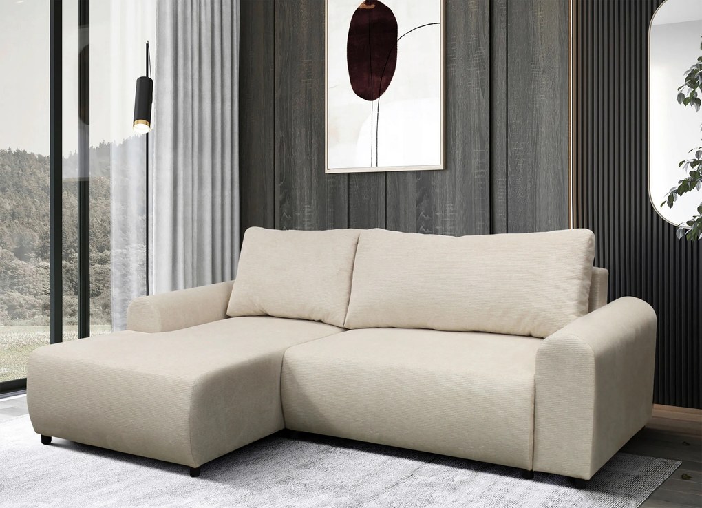 XXXLutz ROHOVÁ SEDAČKA, textil, béžová MID.YOU - Sedačky - 001574005912