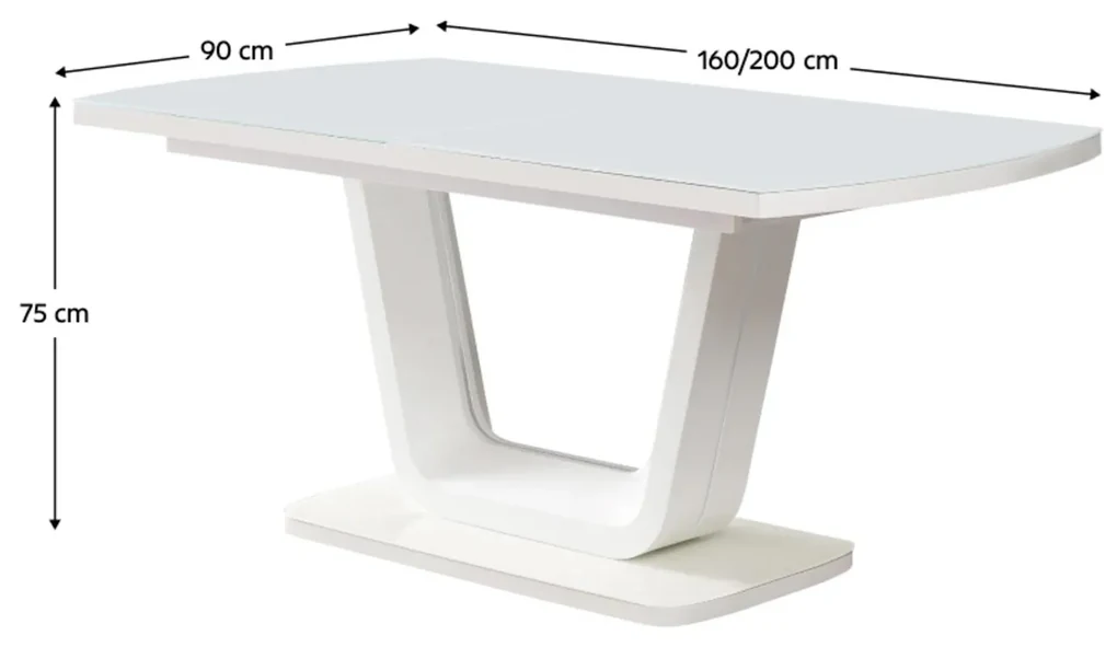 Jedálenský stôl 160 cm Olaf (biela) (pre 6 a viac osôb). Vlastná spoľahlivá doprava až k Vám domov. 1101141