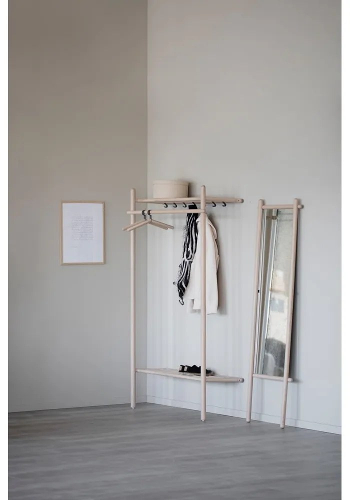 Predsieňová zostava z dubového dreva v prírodnej farbe Milford - Rowico