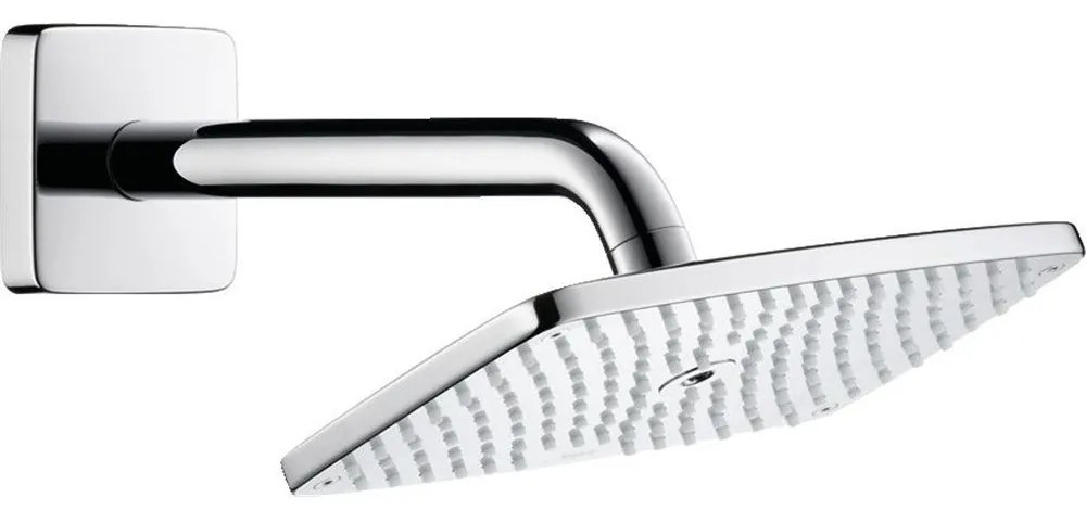 HANSGROHE Raindance E horná sprcha 1jet EcoSmart, 250 x 150 mm, so sprchovým ramenom 240 mm, chróm, 27375000