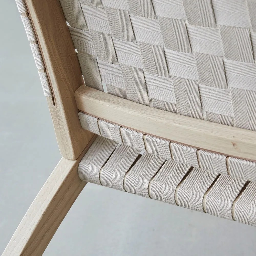 Béžové dubové kreslo Findahl by Hammel