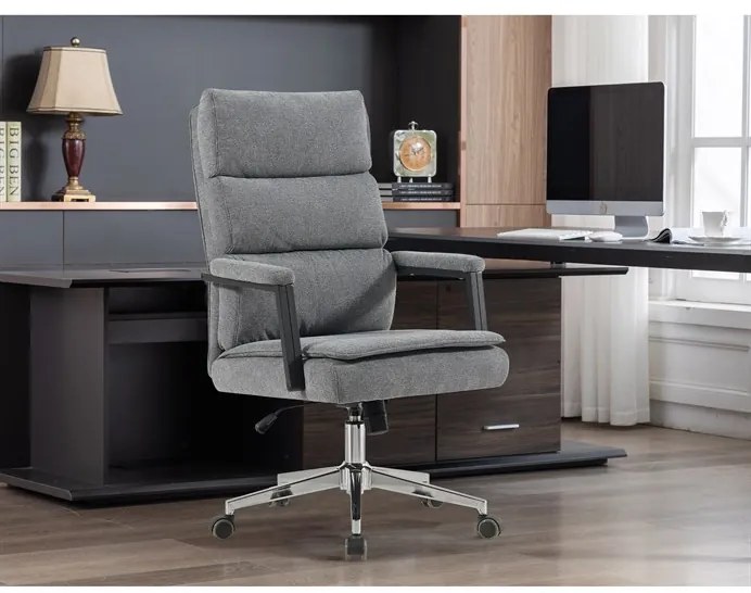 Autronic BONTEC Kancelárske kreslo, hojdací mechanizmus, šedá látka, KA-D8204 GREY2 Farba: Šedá
