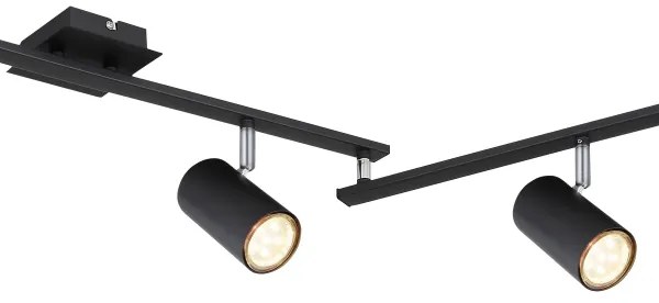 Globo 57910-6B - Bodové svietidlo ROBBY 6xGU10/35W/230V čierna