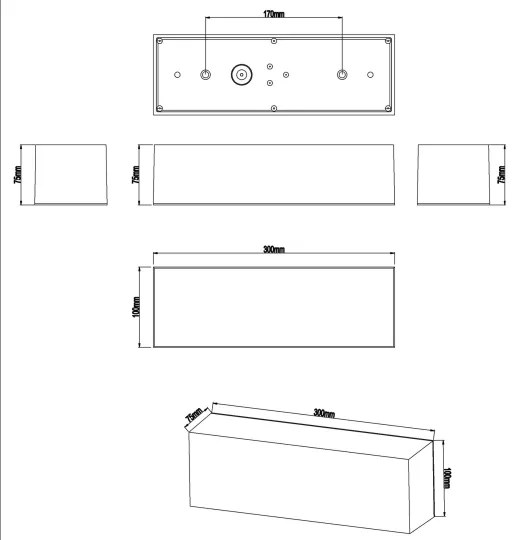 Top Light - LED Kúpeľňové nástenné svietidlo BOXTER LED/12W/230V IP65 4000K