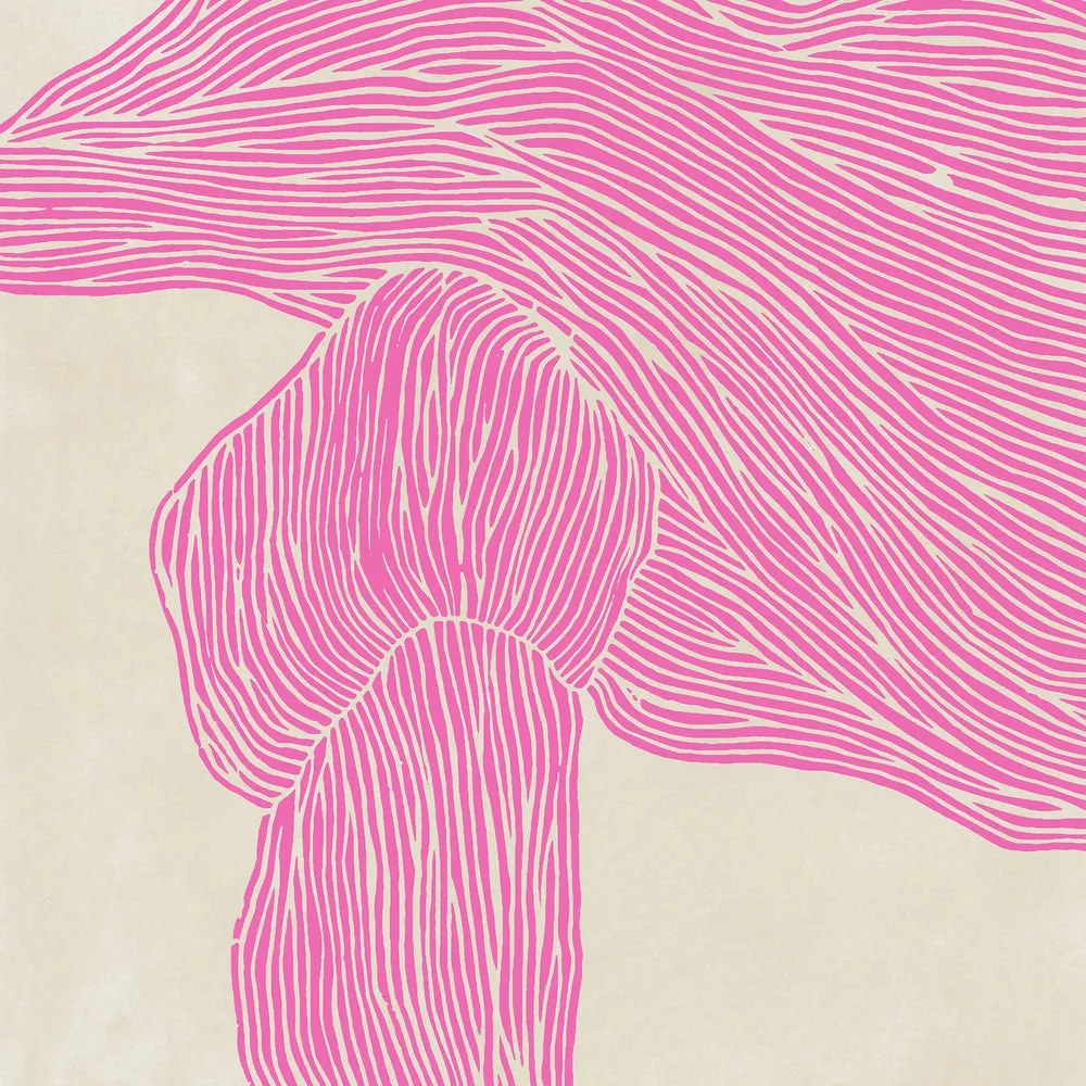 The Poster Club Plagát The Line - Pink by Rebecca Hein 50x70 cm