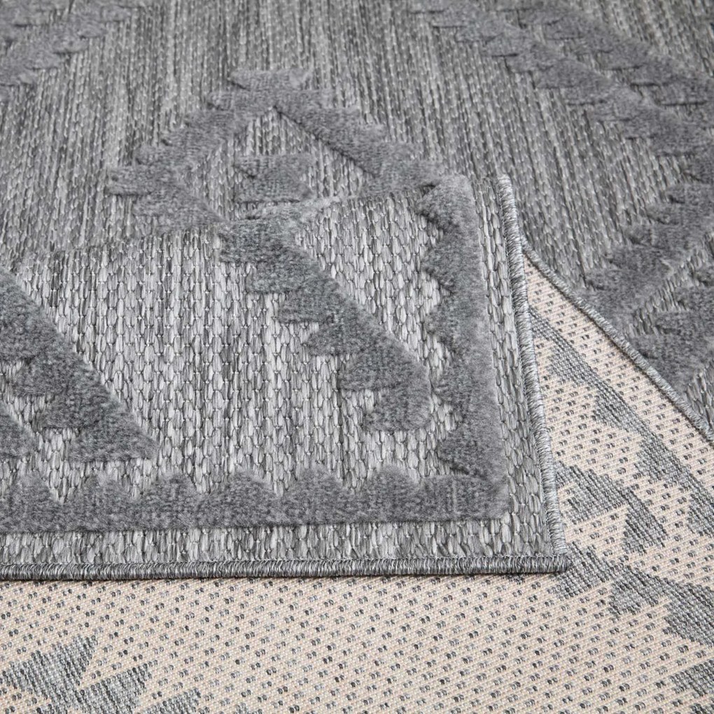 Dekorstudio Terasový koberec SANTORINI - 454 antracitový Rozmer koberca: 150x150cm