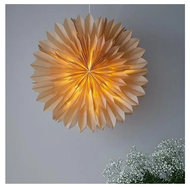 Markslöjd 705916 - Vianočná dekorácia SOLINA 1xE14/25W/230V pr. 58 cm biela