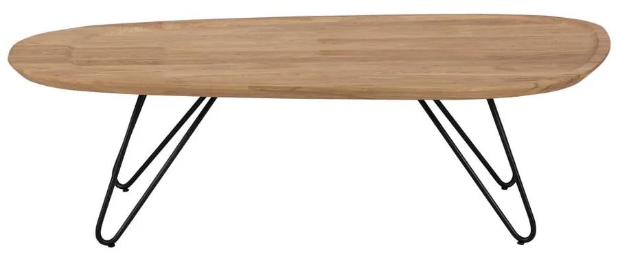 Odkladací stolík s doskou z dubového dreva Windsor & Co Sofas Elipse, 130 x 68 cm
