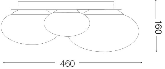 Ideal Lux - LED Stropné svietidlo NINFEA 3xGX53/9W/230V biela