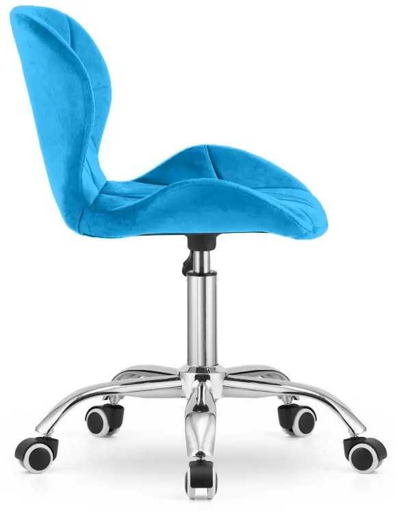 Set do pracovne stôl TAYLOR SONOMA 100x50 cm + kreslo AVOLA VELVET kráľovsky modré