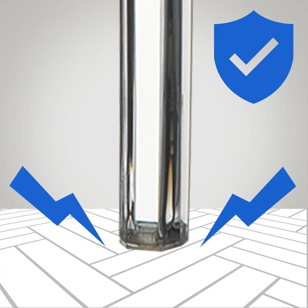 Plastová barová stolička FOX (SET 2 ks) - Transparentná