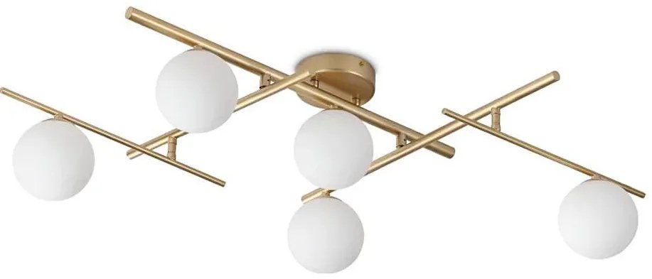 Ideal Lux - LED Prisadený luster ATLAS 5xG9/3W/230V zlatá