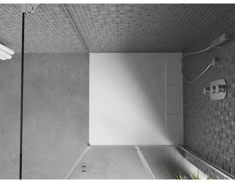 Mexen Otto, SMC štvorcová sprchová vanička 80 x 80 cm, biela, 4N108080