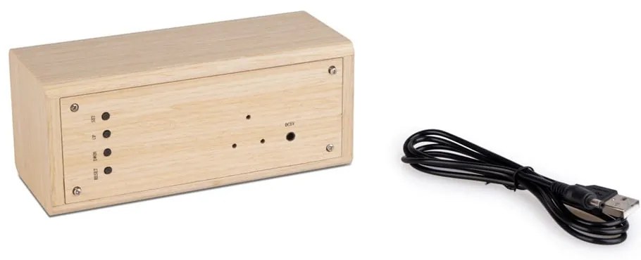 Digitálny stolný budík Timber – Balvi