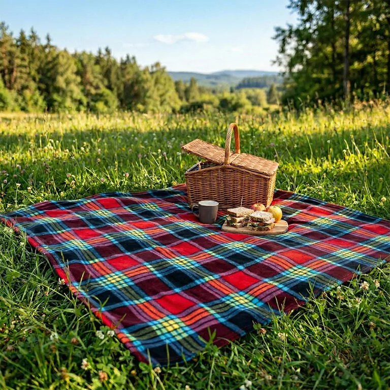 Fleecová deka KOCKA multicolor 150 x 200 cm