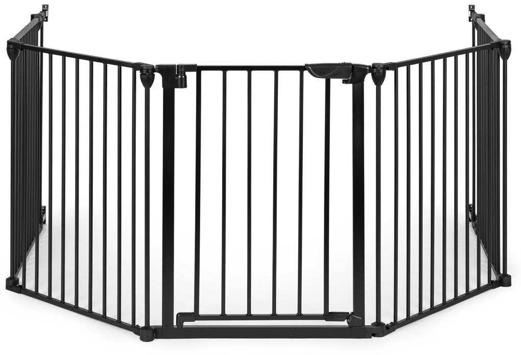 Bezpečnostná zábrana pre deti a zieratká 5 panelov 60 cm, čierna, ECOTOYS