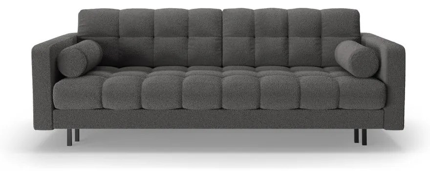 Tmavosivá rozkladacia/s úložným priestorom pohovka z textílie buklé 222 cm Bali – Cosmopolitan Design