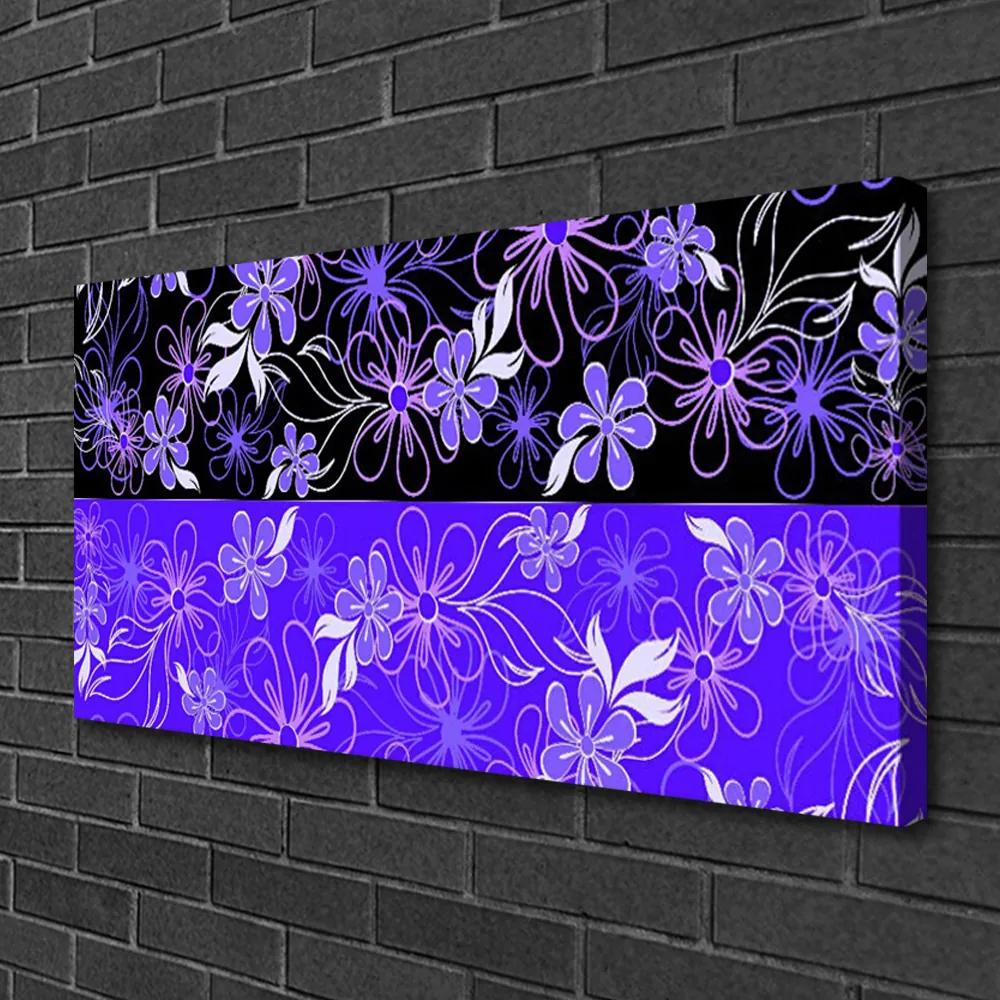 Obraz Canvas Abstrakcia vzory kvety art 140x70 cm