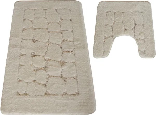 Sada kúpeľňových koberčekov Montana CLTSTONE krémová