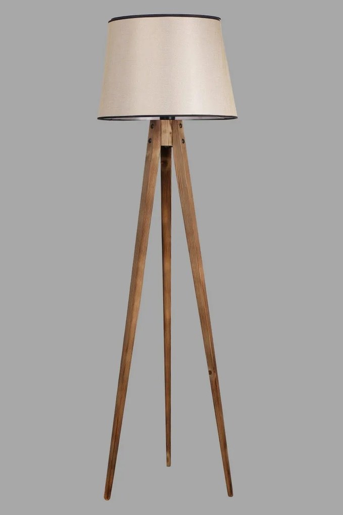 Stojacia lampa Lambader 160 cm hnedá/béžová