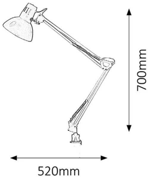 Rabalux 4216 - Stolná lampa ARNO 1xE27/60W/230V
