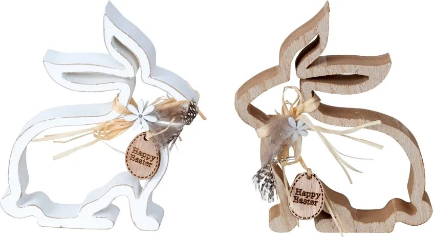 Veľkonočný drevený zajac BUNNY SILHOUETTE - viac variantov
