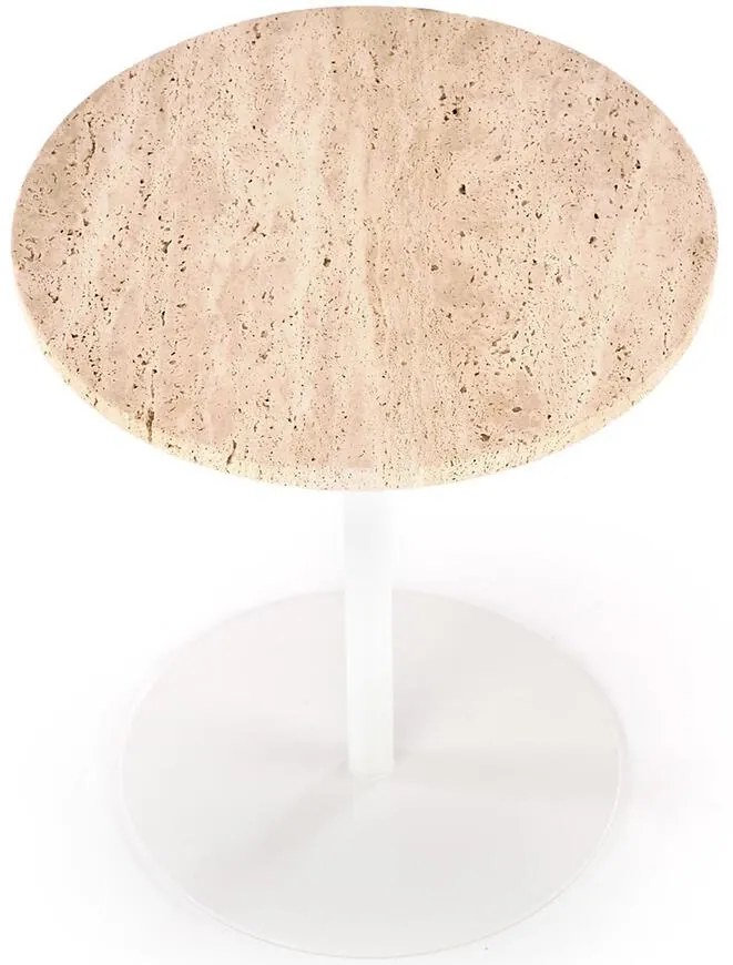 Konferenčný stolík Traverso travertín/biela