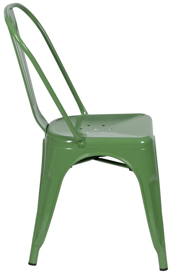 Zelené kovové jedálenské stoličky v súprave 2 ks – Ixia