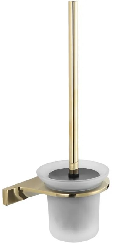 Mexen Rino, záchodová wc kefa, zlatá lesklá, 7027050-50