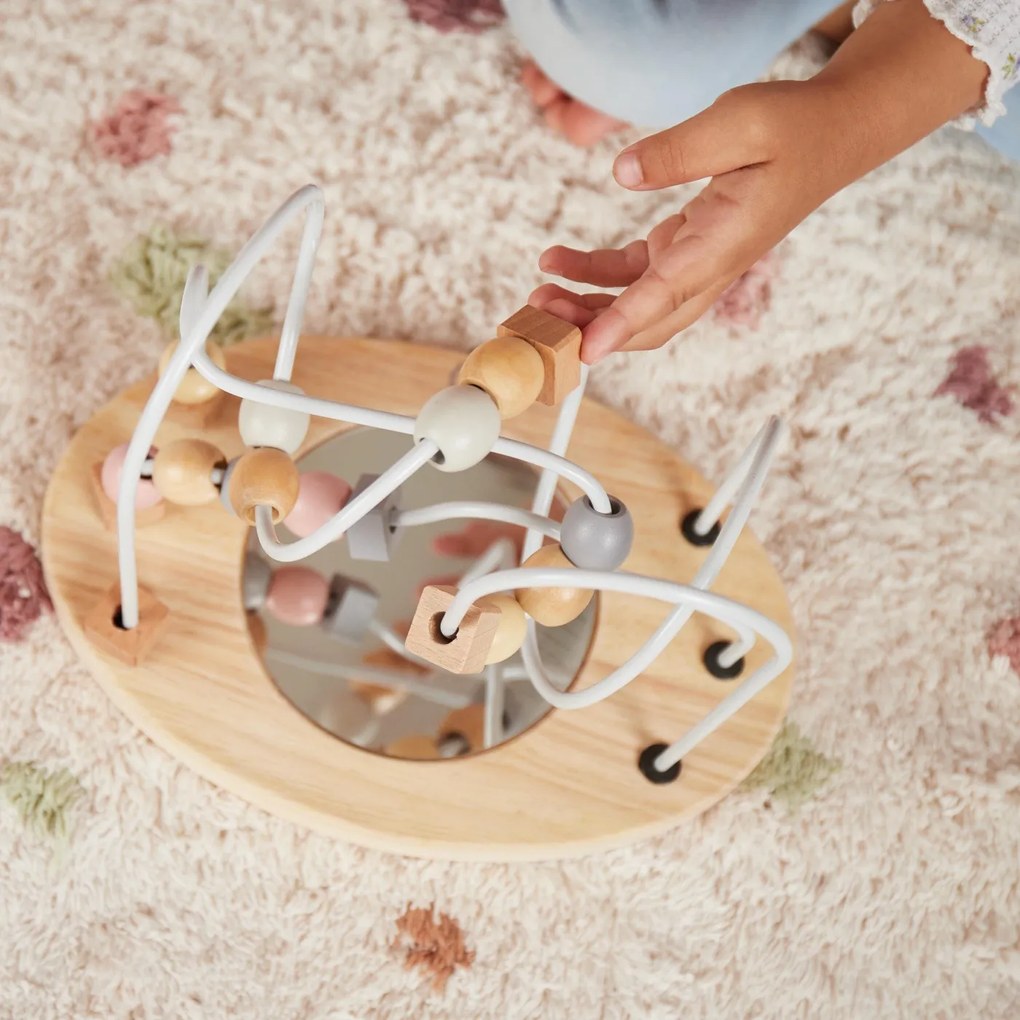 Bieco - Motorický labyrint so zrkadielkom – ružový