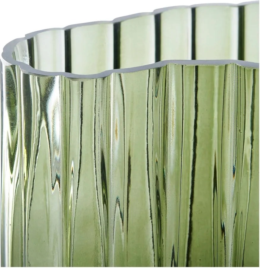 Zelená sklenená váza (výška 26,5 cm) – House Nordic