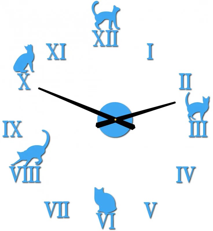 Nalepovacie hodiny na mačka | SENTOP 12P020 2D